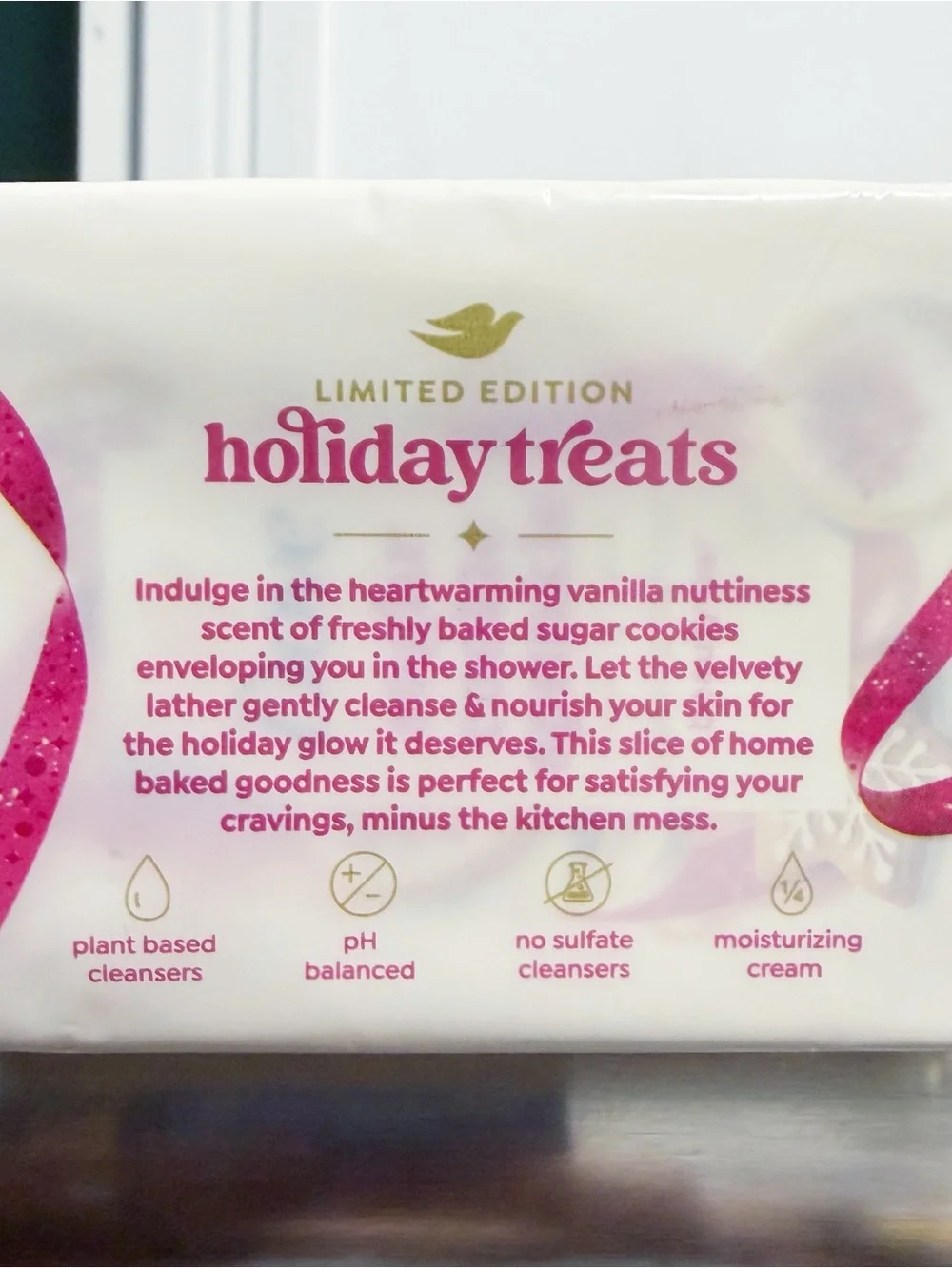 Dove SUGAR COOKIE SPRINKLE Limited Edition Beauty Bar Soap ~ 4 Bars New / Sealed